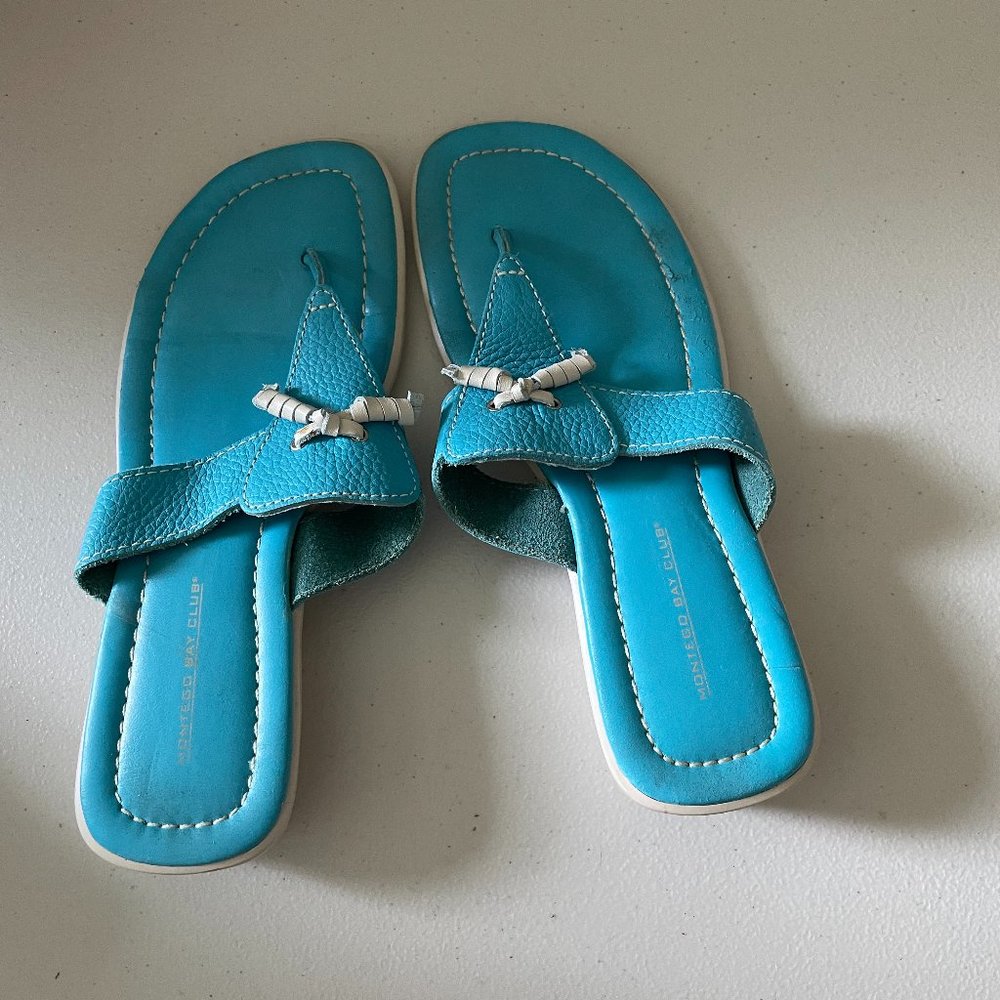 Size 7 Montego Bay Turquoise sandals